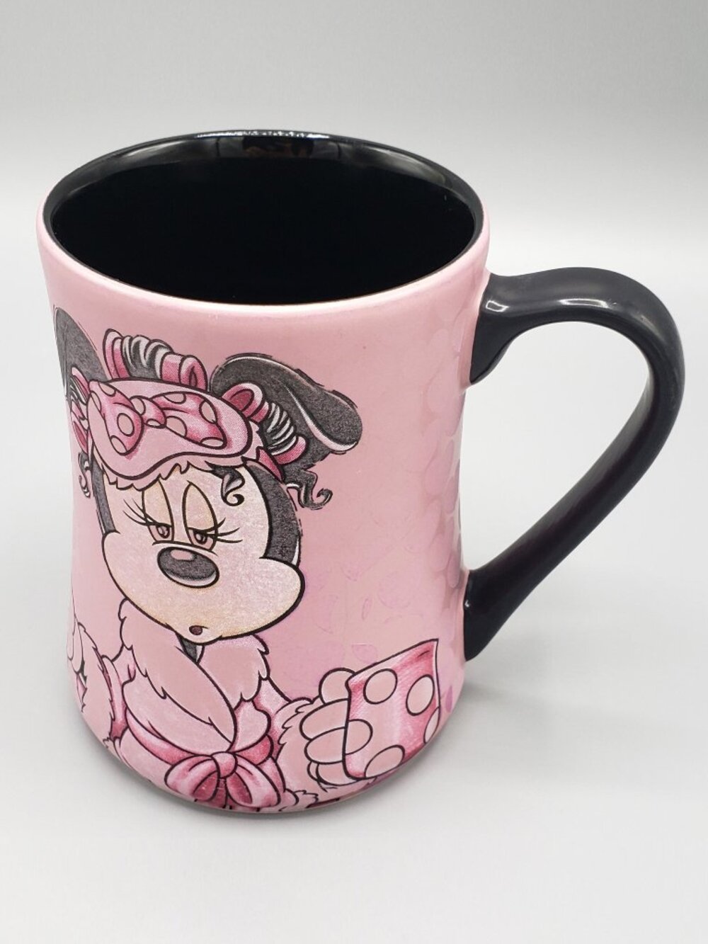 Original Disney Parks Minnie Mouse Mornings Aren't Pretty Coffee Mug 16 oz Cup